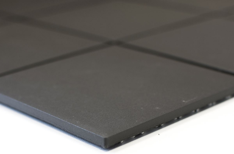 Piastrella di mosaico dipinta a mano in ceramica nera non smaltata per lalzatina della cucina MOS14-CU922_m