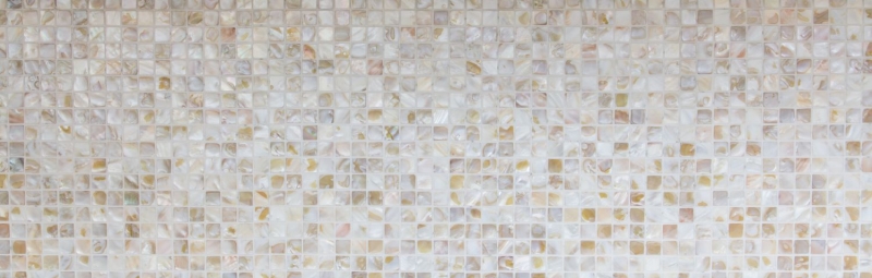 Mosaico in madreperla Mosaico a conchiglia bianco beige chiaro doccia a parete MOS150-SM203