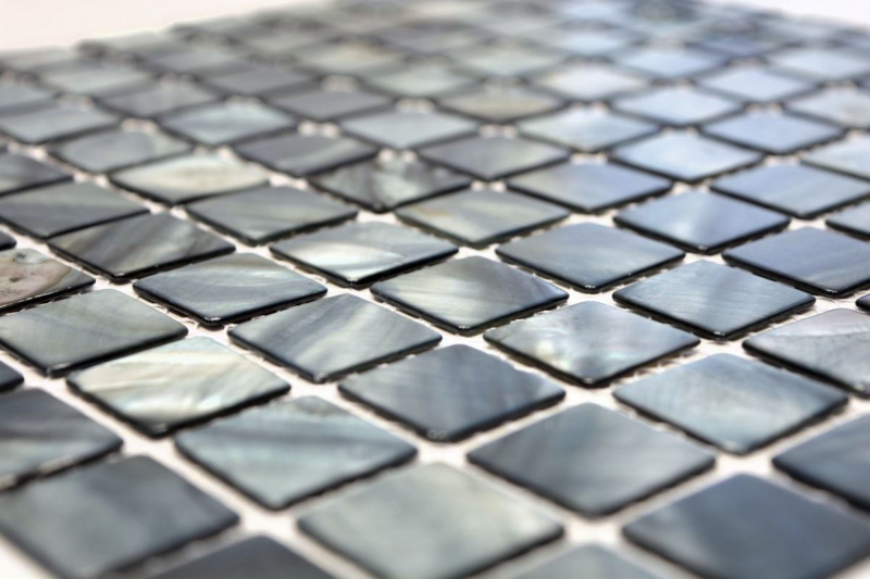 Mosaico in madreperla Mosaico a conchiglia blu grigio Tile backsplash kitchen wallMOS150-SM2582