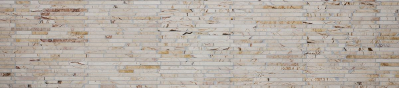 Piastrella di mosaico Marmo pietra naturale Mattone dorato crema struttura lucida MOS40B-2807_f