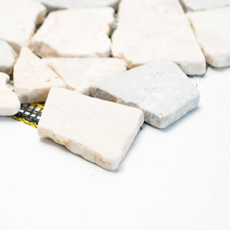 Piastrella di mosaico in marmo pietra naturale grigio beige cava Ciot Grey Botticino MOS44-0108_f