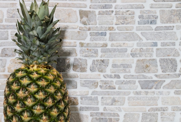 Piastrella di mosaico campione a mano marmo pietra naturale grigio mattone mosaico MOS40-0230_m