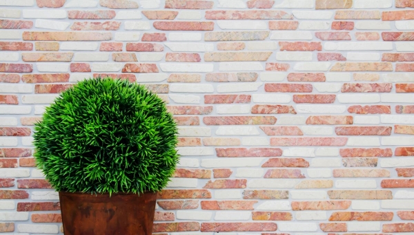 Piastrella di mosaico dipinta a mano marmo pietra naturale beige rosso Brick RossoCream MOS40-0135_m