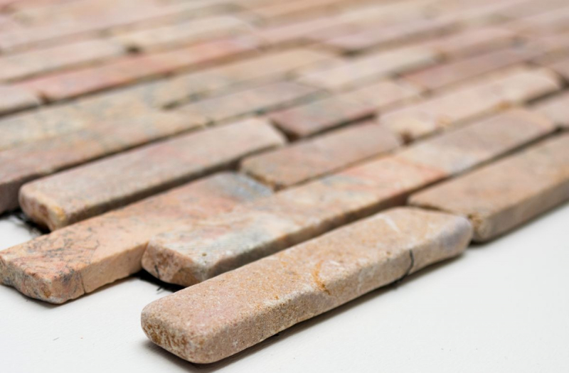 Piastrella di mosaico dipinta a mano Marmo pietra naturale rosso Mattone Rossoverona MOS40-0145_m