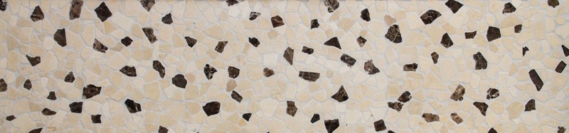 Marmo di cava pietra naturale beige marrone poligonale Castanao Crema piastrelle backsplash rivestimento - MOS44-30-190