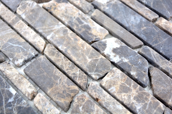 Piastrella di mosaico marmo pietra naturale beige mattone mosaico Castanao MOS40-13-285_f
