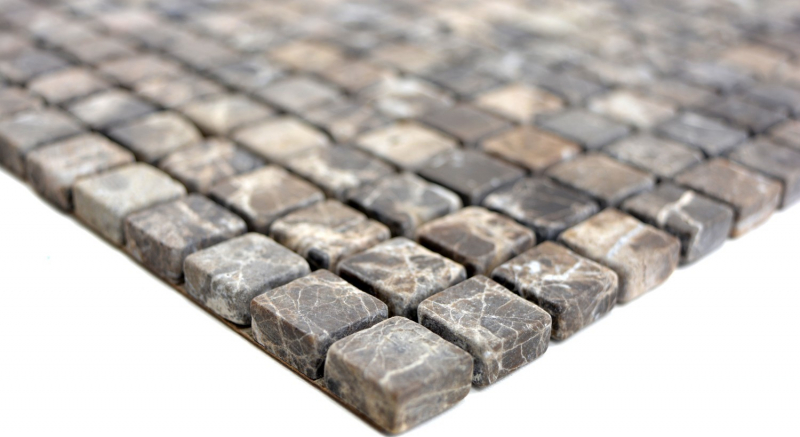 Piastrella di mosaico dipinta a mano marmo pietra naturale beige Castanao MOS38-1313_m
