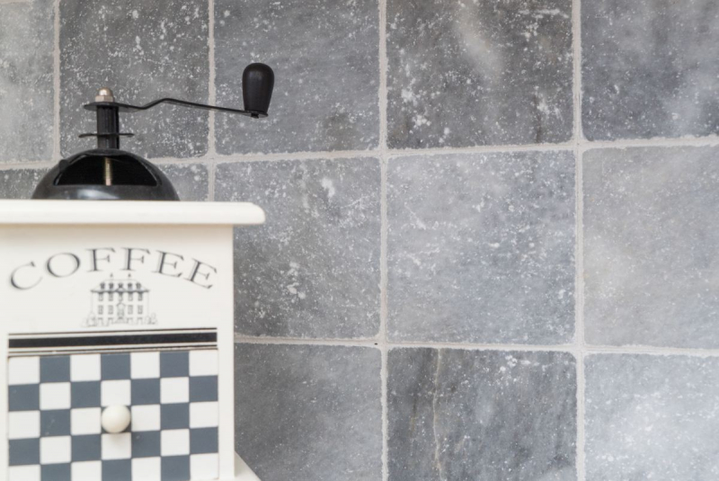 Piastrella marmo pietra naturale Bardiglio grigio chiaro antracite piastrella effetto antico piastrella backsplash piatto doccia piastrella muro - MOSF-45-40010