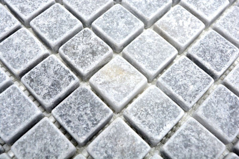 Piastrella di mosaico dipinta a mano marmo pietra naturale grigio chiaro Bardiglio Marmo Antico MOS40-40023_m