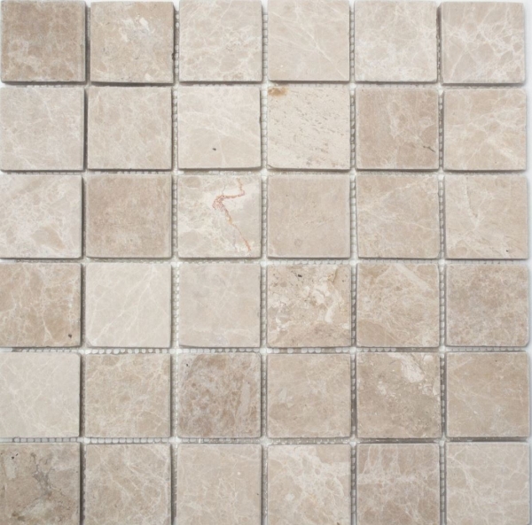 Piastrella di mosaico dipinta a mano marmo pietra naturale avorio Marmo Botticino Antico MOS36-0106_m