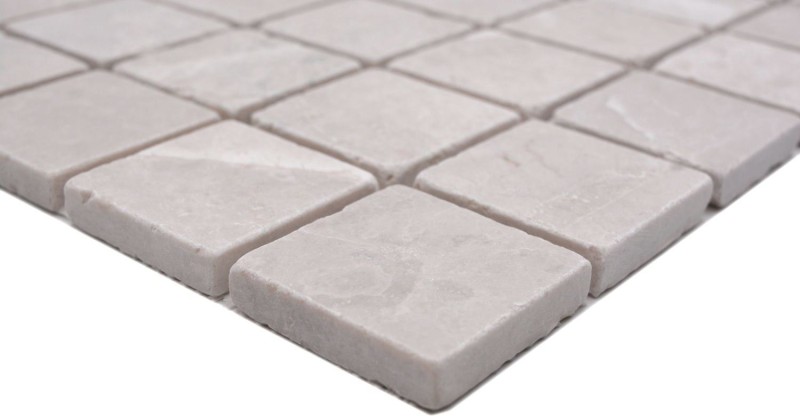 Piastrella di marmo a mosaico pietra naturale avorio crema chiaro beige piastrelle backsplash muro piastrelle cucina bagno - MOS36-0106