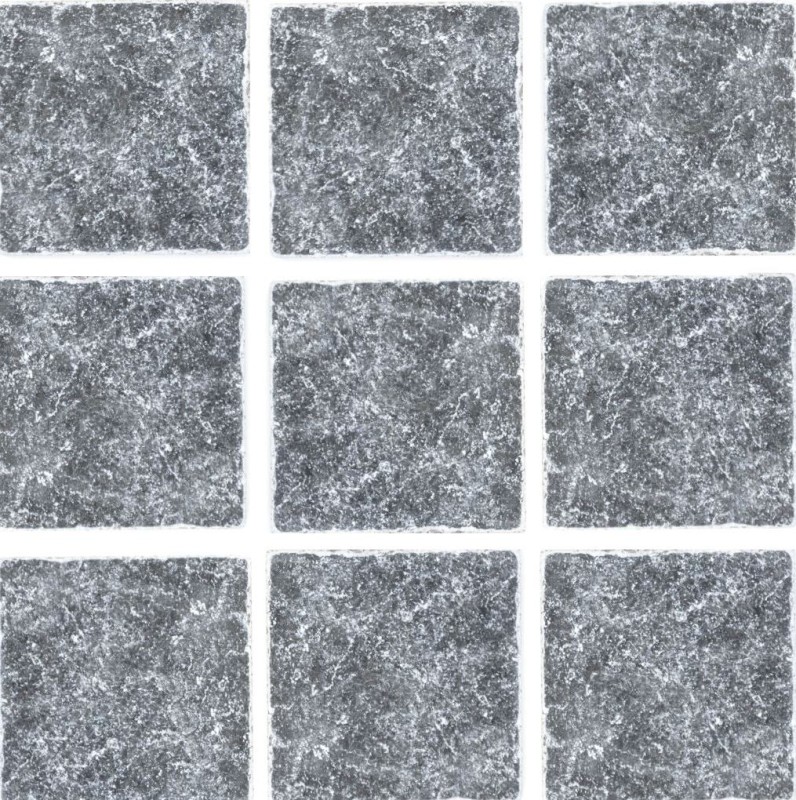 Piastrella marmo pietra naturale nero nero antracite grigio scuro pietra naturale piastrella aspetto antico pavimento piastrella parete cucina - MOSF-45-46093