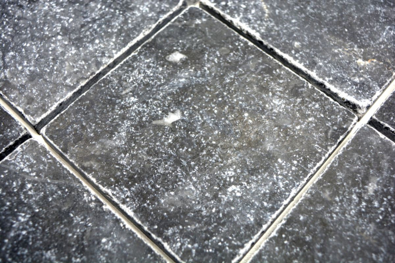 Piastrella marmo pietra naturale nero nero antracite grigio scuro pietra naturale piastrella aspetto antico pavimento piastrella parete cucina - MOSF-45-46093