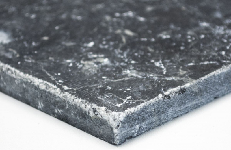 Piastrella marmo pietra naturale nero nero antracite grigio scuro piastrella pietra naturale piastrella effetto antico piastrella pavimento piastrella parete - MOSF-45-46086