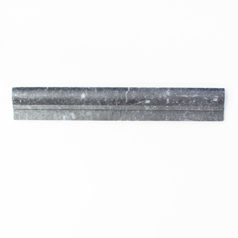 Bordo marmo pietra naturale nero nero antracite grigio scuro profilo aspetto antico parete bagno pavimento cucina sauna - MOSProf-43348