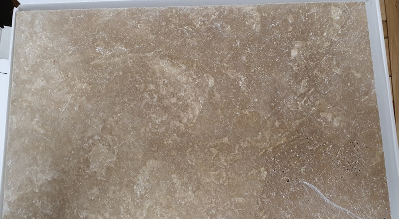 Piastrella Travertino pietra naturale Noce marrone piastrella di pietra naturale aspetto antico piastrella per pavimento piastrella per parete piastrella per cucina - MOSF-45-44061