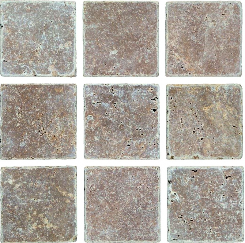 Piastrella Travertino pietra naturale Noce marrone pietra naturale piastrella aspetto antico piatto doccia doccia parete cucina piastrella - MOSF-45-46116