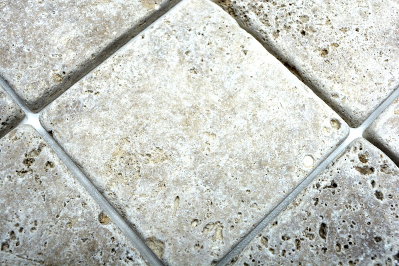 Piastrella Travertino pietra naturale Noce marrone pietra naturale piastrella aspetto antico piatto doccia doccia parete cucina piastrella - MOSF-45-46116