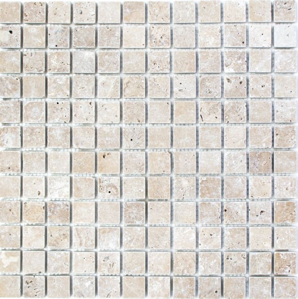 Travertino mosaico piastrelle terrazza pavimento pietra naturale noce marrone piatto doccia doccia parete piastrelle backsplash cucina - MOS43-44023