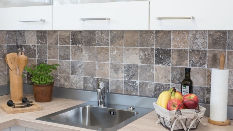 Piastrella Travertino pietra naturale Argento argento bianco grigio chiaro piastrella pietra naturale argento aspetto antico piatto doccia piastrella parete cucina - MOSF-45-47010