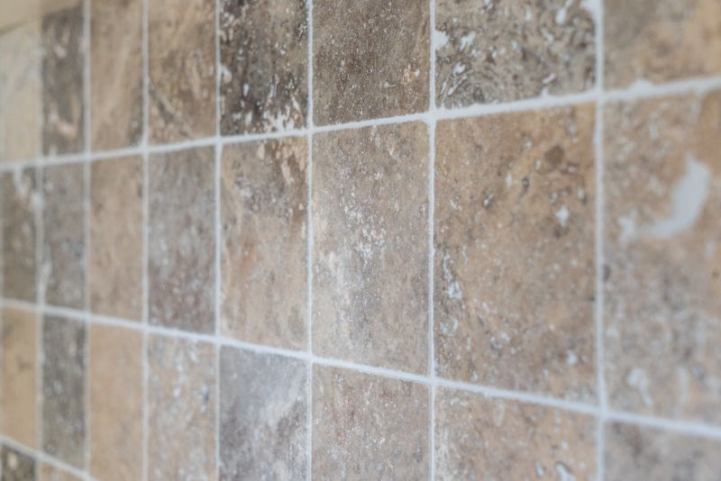 Piastrella Travertino pietra naturale Argento argento bianco grigio chiaro piastrella pietra naturale argento aspetto antico piatto doccia piastrella parete cucina - MOSF-45-47010