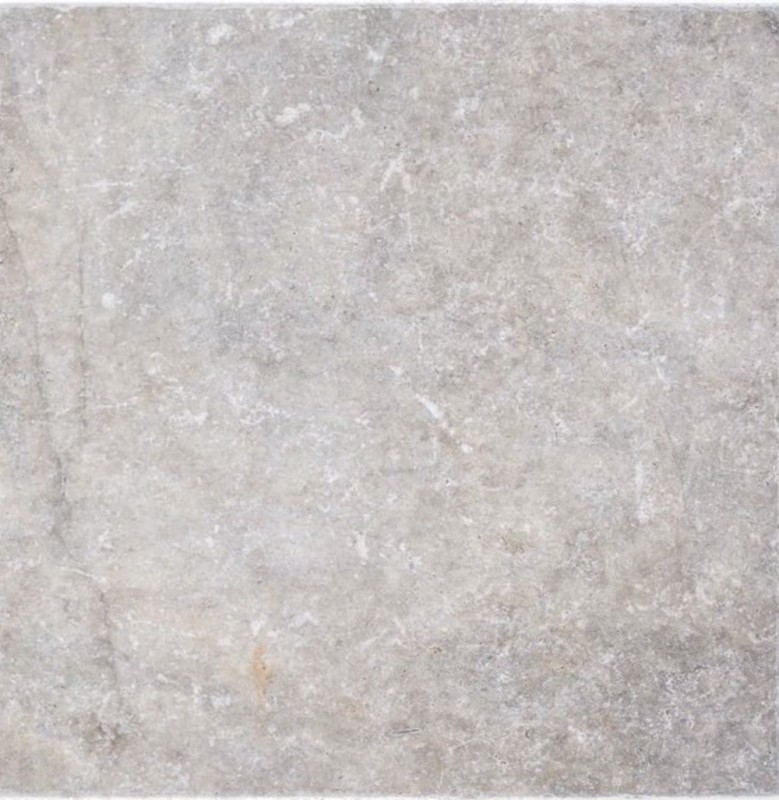 Piastrella Travertino pietra naturale Argento argento bianco grigio chiaro pietra naturale piastrella argento aspetto antico pavimento piastrella muro cucina - MOSF-45-47030