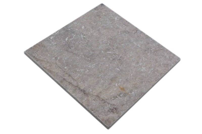 Piastrella Travertino pietra naturale Argento argento bianco grigio chiaro pietra naturale piastrella argento aspetto antico pavimento piastrella muro cucina - MOSF-45-47030
