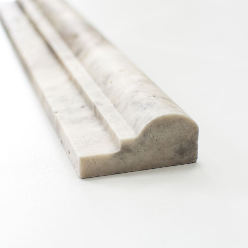 Bordo Travertino pietra naturale bianco grigio profilo Ogee1 argento Travertino antico MOSProf-47348_f