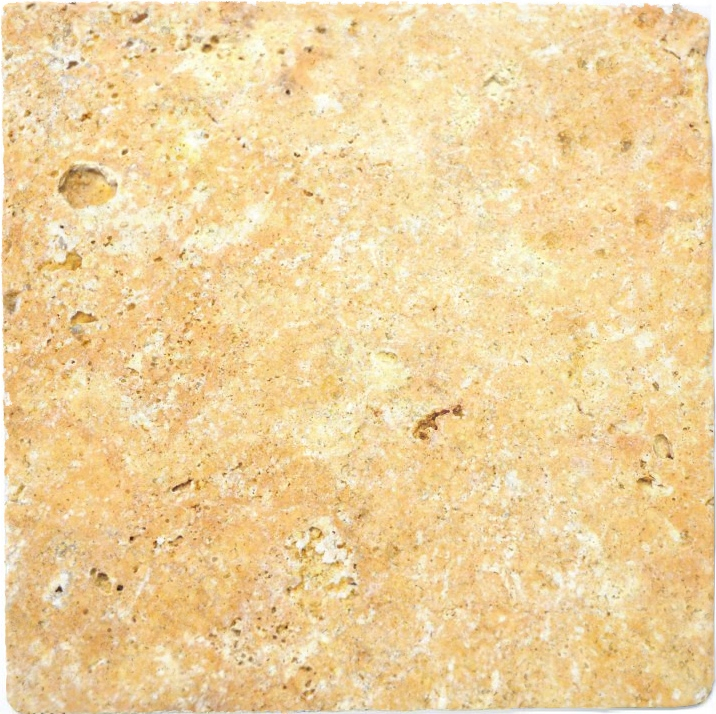 Piastrella di travertino pietra naturale giallo oro piastrella di pietra naturale marrone dorato aspetto antico pavimento piastrella cucina piastrella parete - MOSF-45-51030