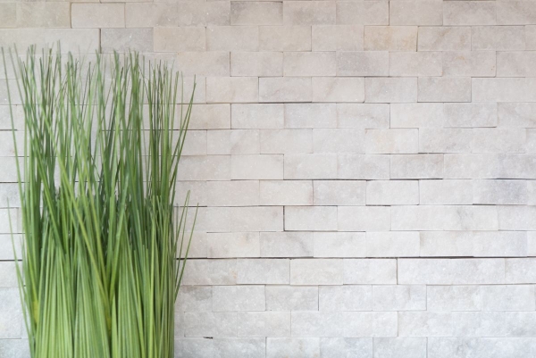 Piastrella di mosaico dipinta a mano marmo pietra naturale bianco Brick Splitface Ibiza Sugar Marble 3D MOS45-0204_m