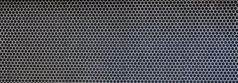 Mosaico di vetro Rivestimento sostenibile Tile Recycling Hexagon Smalto nero antracite opaco MOS140-HX11B