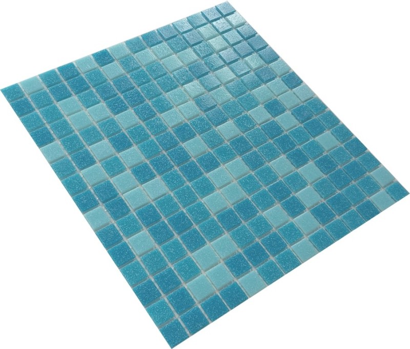 Mosaico di vetro Piastrelle di mosaico azzurro blu Piastrella per bagno Alzatina per doccia Schienale per piastrelle MOS52-0402