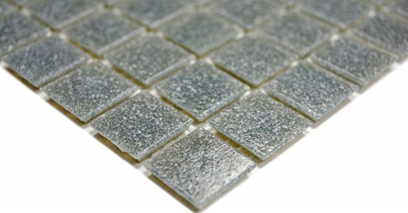 Mosaico dipinto a mano in vetro grigio piastrella da parete bagno piastrella doccia alzatina MOS200-A09-N_m