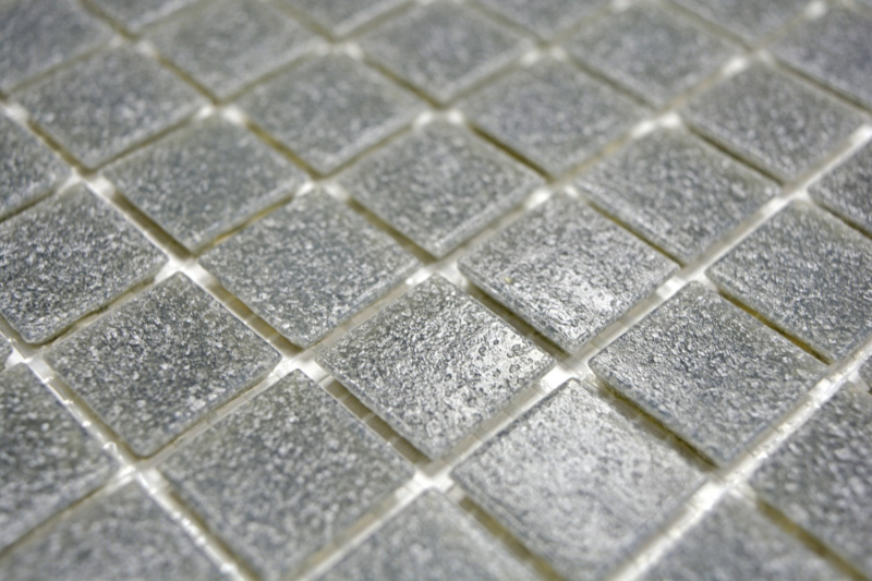 Mosaico dipinto a mano in vetro grigio piastrella da parete bagno piastrella doccia alzatina MOS200-A09-N_m