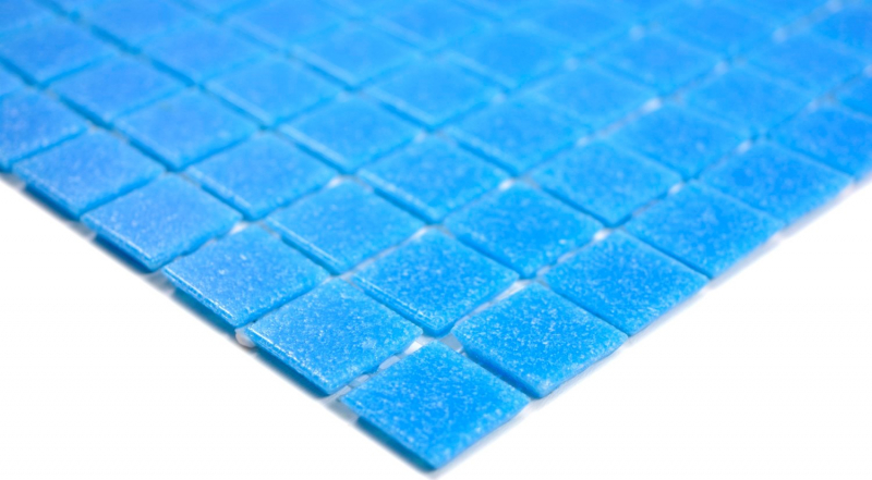 Mosaico dipinto a mano in vetro blu piastrella da parete bagno piastrella doccia alzatina MOS200-A14-N_m