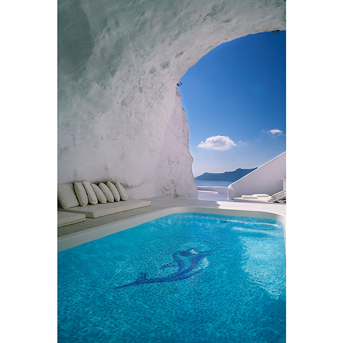 Delfino piscina mosaico piscina mosaico immagine blu delfino 1.600x1.100mm MOSMB-Delfino_grossa