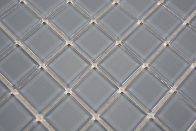 Piastrella di mosaico Mosaico di vetro grigio antracite Mosaico di piscina Mosaico di piscina MOS63-0202