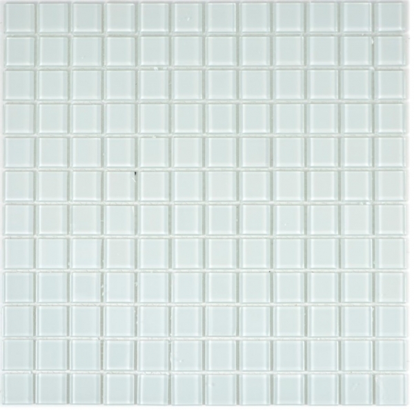 Piastrella di mosaico dipinta a mano Mosaico di vetro traslucido Cristallo bianco BAGNO WC Cucina PARETE MOS63-0102_m