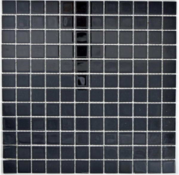Piastrella di mosaico Mosaico di vetro nero Mosaico di piscina Mosaico di piscina MOS63-0302