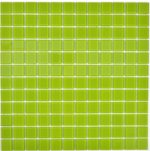 Piastrella di mosaico Mosaico di vetro giallo verde Mosaico di piscina Mosaico di piscina MOS63-0507