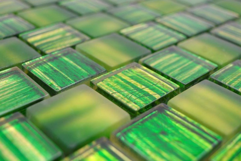 Mosaico in vetro traslucido Cristallo smerigliato verde chiaro opaco smerigliato MOS78-CF83