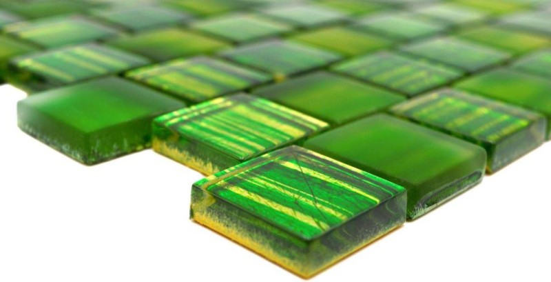 Mosaico in vetro traslucido Cristallo smerigliato verde chiaro opaco smerigliato MOS78-CF83