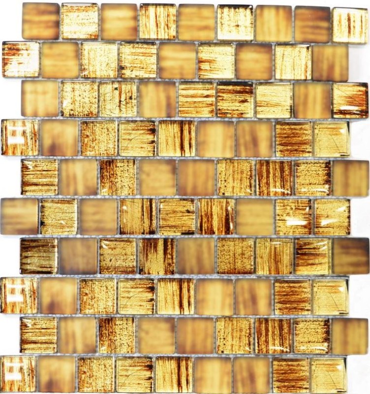 Piastrella di mosaico Mosaico di vetro Cristallo smerigliato vetro marrone chiaro opaco smerigliato MOS78-CF85