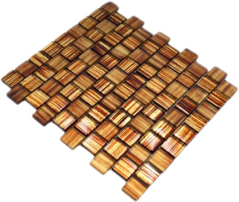 Piastrella di mosaico Mosaico di vetro Cristallo smerigliato vetro marrone chiaro opaco smerigliato MOS78-CF85