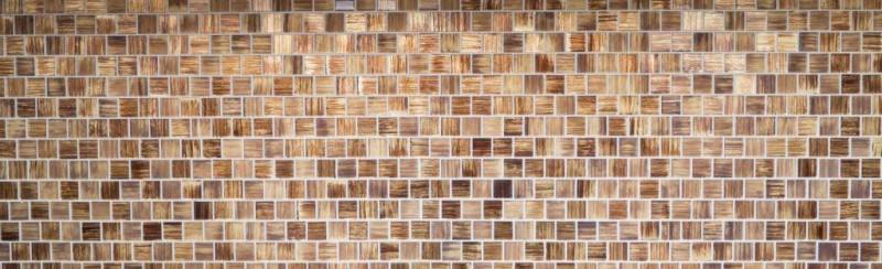 Piastrella di mosaico Mosaico di vetro Cristallo smerigliato vetro marrone chiaro opaco smerigliato MOS78-CF85
