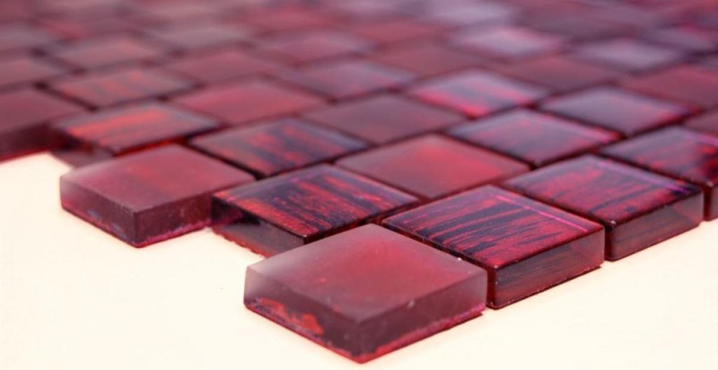 Piastrella di mosaico Mosaico di vetro Cristallo smerigliato vetro rosa chiaro opaco smerigliato MOS78-CF87