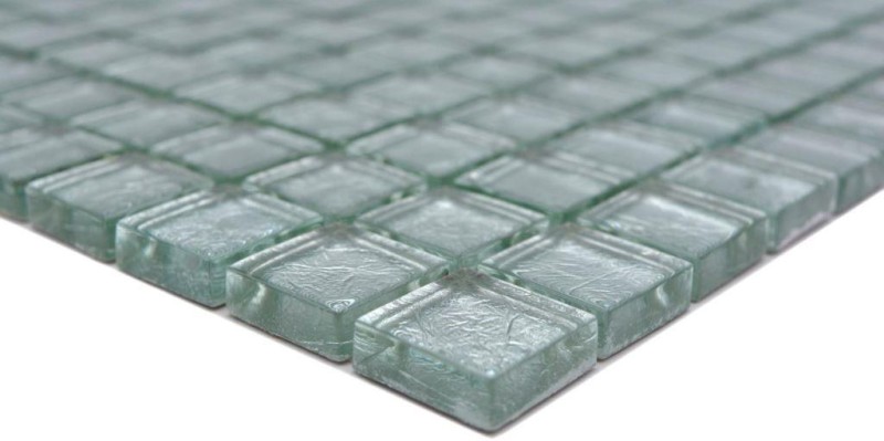 Mosaico di vetro argento mosaico texture piastrelle backsplash cucina parete MOS123-8SB16