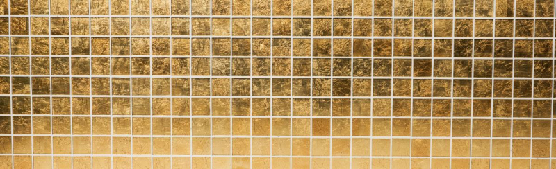 Mosaico dipinto a mano Mosaico in vetro traslucido Struttura in oro cristallo MOS120-0746_m