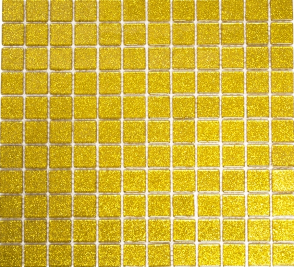 Mosaico dipinto a mano Mosaico in vetro traslucido Cristallo martellato oro MOS60-0707_m