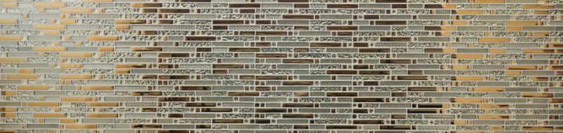 Mosaico dipinto a mano Mosaico di vetro composito traslucido Cristallo EP oro MOS86-0107_m